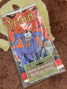 Vintage 1993 Batman Animated Series JOKER Papiertischdecke Neu - Bild 1 von 6