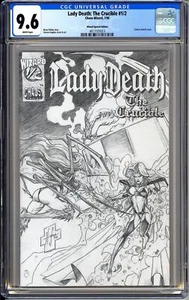 Lady Death The Crucible 1/2 CGC 9.6 1996 4017107013 Wizard Special Canvas Sketch - Picture 1 of 2