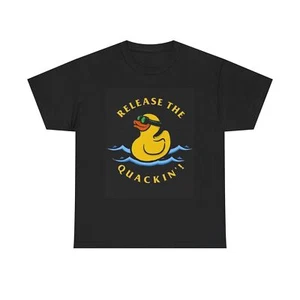 Duck shirt ocean rubber ducky vintage kids funny cute Unisex Heavy Cotton Tee - Picture 1 of 5