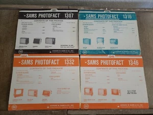 SET BESTEHEND AUS 4 SAM'S PHOTOFACT TV elektronischen REPARATURANLEITUNGEN 1973 (1346,1316,1332,1307) - Bild 1 von 5