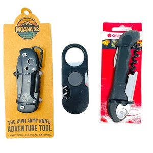 3 Pcs Moana RD, Kitchenmate Kiwi Adventure Tool Army Knife and Corkscrev - Picture 1 of 4