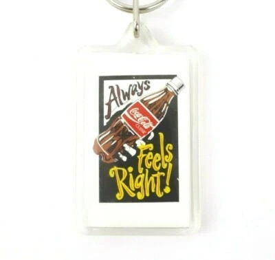 Rare Vintage Lucite Coke Coca-Cola Collectible Advertisement Souvenir Key Chain - Image 1 of 4