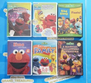 LOT OF 6 *NEW* SESAME STREET DVD Elmo Halloween Travel Family 7 Discs Shout Kids - Picture 1 of 10
