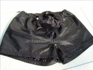 Pantalones cortos de cuero boxer pantalones cortos de cuero pantalones cortos de cuero pantalones cortos de cuero pantalones cortos de boxer - Imagen 1 de 1