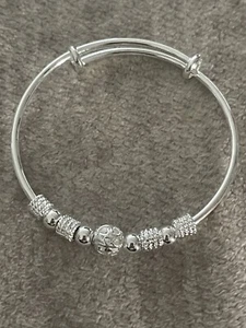 Pulsera con cuentas de plata - Imagen 1 de 3