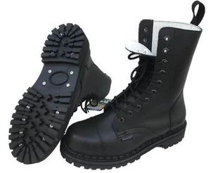 Hanzel Jäger Stiefel Winterstiefel Schneestiefel Leder Wald Boots Schwarz Gr. 43 - Bild 1 von 6