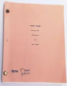 Neil Simon Signed Script TV Movie JAKE'S WOMEN 1995 (Alan Alda Anne Archer) - Picture 1 of 2