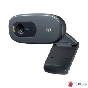 Logitech C270 HD-Webcam - 1280 x 720 Pixel Standfuß, Klemm-Halterung | Schwarz - Bild 1 von 2