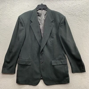 Givenchy Monsieur Jacket Men’s Size 42R Green Geometric Wool Blazer Button Up - Picture 1 of 18