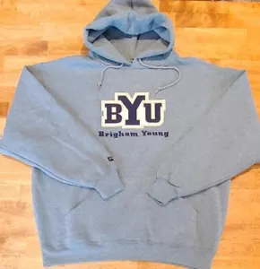 BYU Brigham Young University Cougars Pullover Sweater JanSport Hoodie, Mens Sz L - Picture 1 of 11