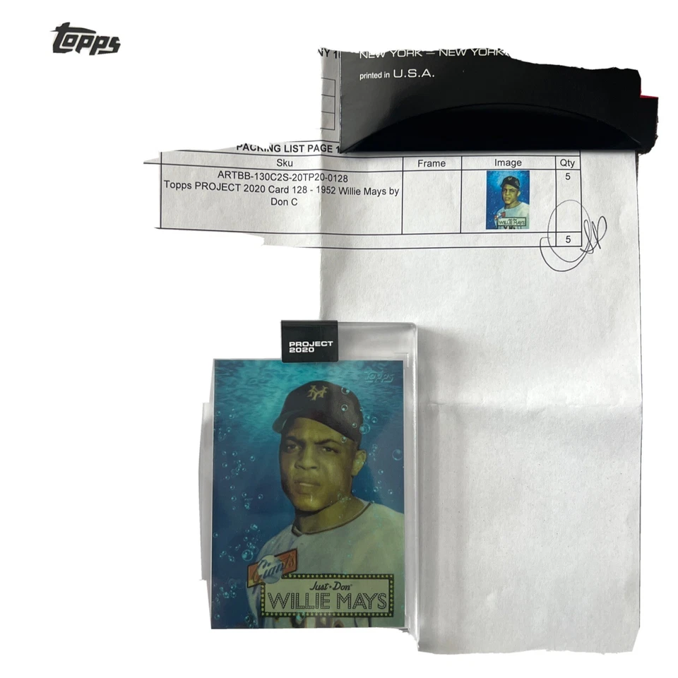 Willie Mays 128 2020 Topps Project 2020 by Don C PR: 7,195 - Image 1 of 4