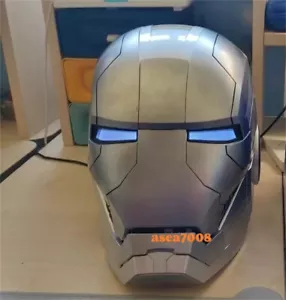 Stock AutoKing Iron Man MK5 Helmet Silvery Ver. Wearable Voice Control Mask 1/1 - Picture 1 of 7
