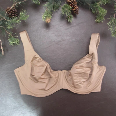 Cuup Bra 38E Tan Unlined Underwire Adjustable Clasp Back - Image 1 of 4