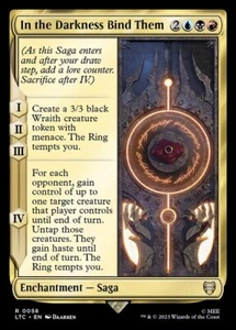 *MtG: IN THE DARKNESS BIND THEM - Commander Lord Rings: Tales of Middle-Earth R* - Imagen 1 de 1