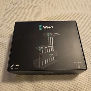 Wera 467/7 HF Set 2 TORX T-Handle Screwdriver With Rack 7 Piece 05023456001 (N) - Picture 1 of 8