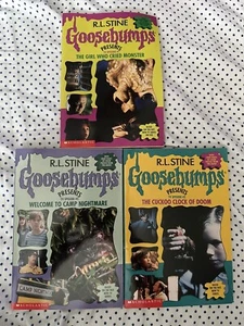 LOTE DE LIBROS DE EPISODIOS DE TV GOOSEBUMPS PRESENTA #1,2,3 R.L. STINE - Imagen 1 de 4