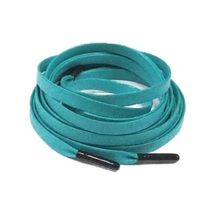 Premium Wax Flat Shoe laces for Air AJ Jordan 1 Dunk Max Force Aqua Blue Jade - Picture 1 of 3