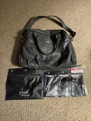 Cartera callejera Thirty One Couture City carbón serpiente con bolsa con cremallera y bolsillo abertura Foto 1 de 4