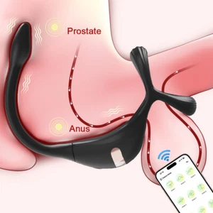 Penisring Prostata Stimulation Analplug Vibrator Sex Spielzeug für Männer Paare - Bild 1 von 7