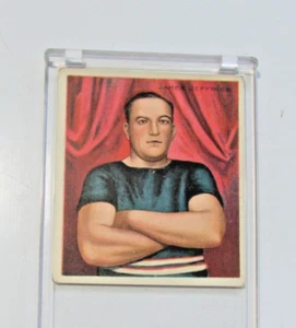 ANTIQUE JAMES J. JEFFRIES BOXER RARE MECCA CIGARETTE CARD BOXING COLLECTIBLE - Picture 1 of 9