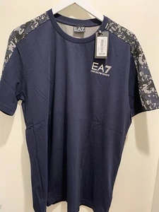 Emporio Armani EA7 Tshirt In Navy Blue Size XXL - Picture 1 of 4