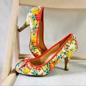 CL by Laundry Lifetime Floral Pump Heels Size 8.5 M NWOB - Picture 1 of 9