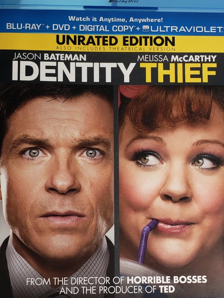 Identity Thief Blu-ray DVD Widescreen Unrated Edition 2013 2-DISC Set - Image 1 of 4