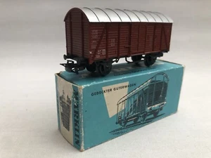 Märklin H0 Gauge 4505 DB Closed Goods Van 248 680 Brown Marklin VGC Boxed - Foto 1 di 18