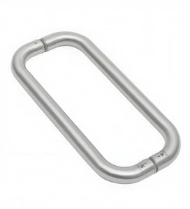 19 mm D manijas de tracción espalda con espalda acero inoxidable satinado - varios tamaños - Imagen 1 de 8