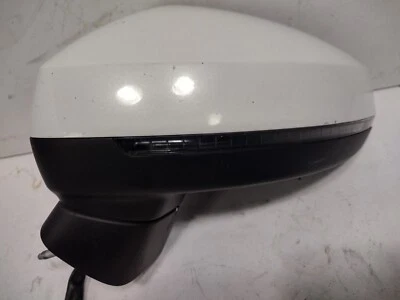 Espejo retrovisor de puerta 15-18 Audi A3 sedán con calefacción sin salida de carril lado del conductor izquierdo blanco Foto 1 de 4