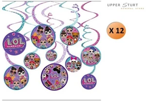 LOL Surprise Swirl Decorations 12 Pieces Birthday Party Supplies FREE SHIPPING - Picture 1 of 1