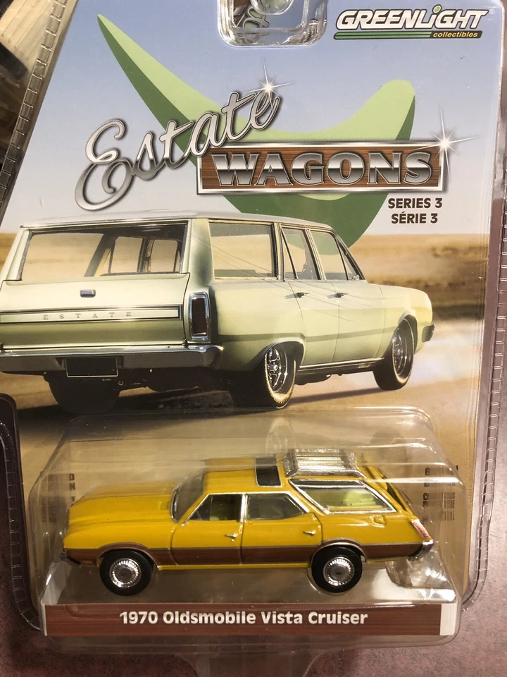 Greenlight 1:64 Estate Wagons 3 1970 Oldsmobile Vista Cruiser en dorado Foto 1 de 1