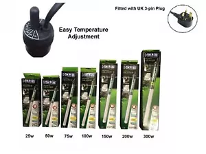 Hidom Aquarium Heater Submersible Fish Tank 25-300w Tropical Shockproof - Picture 1 of 9