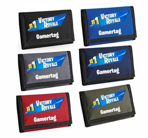 Personalised No.1 Victory Royale Fortnite Kids Wallet with Gamertag name - Picture 1 of 20