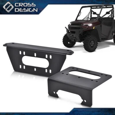 For 2018-23 Ranger Polaris Full Size Ranger 1000 XP 4x4 Winch Mount Plate Kit - Image 1 of 4