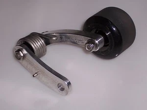 Chariot Chain Tensioner Universal 1 Hole Footpeg Roller **BLACK** - Foto 1 di 7