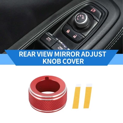 Cubierta de perilla de interruptor de ajuste del espejo retrovisor para Subaru Forester 19-24 rojo 1 pieza Foto 1 de 4