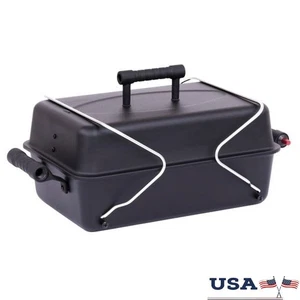 Portable Folding Propane Grill Compact Heat Resistant Grates Easy Cleanup 190in² - Picture 1 of 13