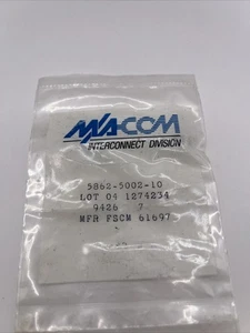 5862-5002-10 M/A-com RF MCX Steckverbinder, 1 Kontakt Buchse, 10er Pack - Bild 1 von 3