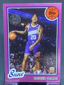 2025-26 Topps Rasheer Fleming 45th Anniversary Pink Foil Parallel - Picture 1 of 2