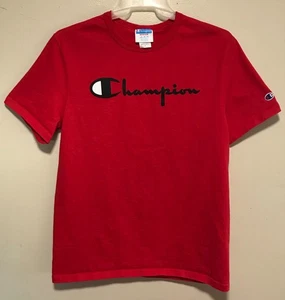 Champion Vintage Unisex T-Shirt Rot Kurzarm Größe M - Bild 1 von 3