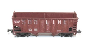 Atlas N Scale Soo Line 2241 Weathered Open Hopper Car #4708 - Picture 1 of 8