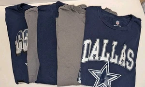 Lot Of 5 Boys Shirts Size XL 18-20 - 3 Solid Shirts & 2 NFL Dallas Cowboys - Picture 1 of 16