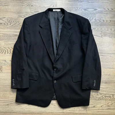 Blazer John W Nordstrom para hombre Loro Piana 100 % cachemir 2 botones negro 52 R Foto 1 de 4