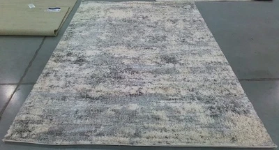 IVORY / GREY 6'-0" x 9'-0" Back Stain Rug, Reduced Price 1172791403 BER272A-6 - Image 1 of 4