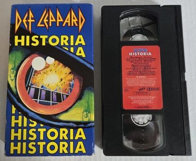 Def Leppard - "Historia" (VHS, 1988) 80's Rock n Roll Music Videos, Original Box - Image 1 of 4