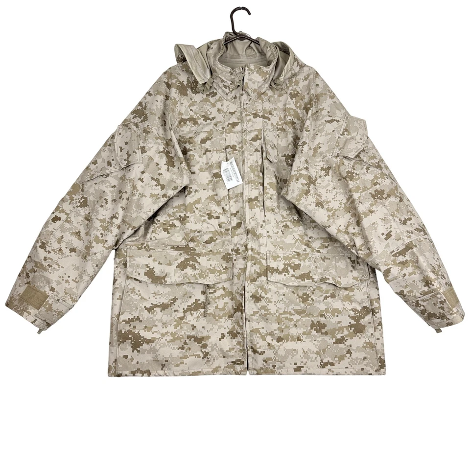 US Navy NWU Type II Desert Digital Working Parka XL Reg Waterproof Sealed Seams - Image 1 of 4