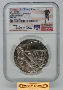 2018-P WWI Centennial Silver Dollar, NGC MS 70 ER, Tough As They Come - #B53251 - Picture 1 of 2