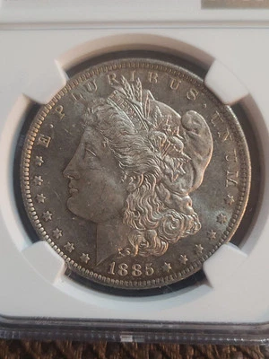 1885 O Morgan Silver Dollar MS64 NGC Mirrored Fields  - Image 1 of 4