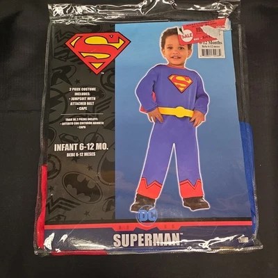 New DC Comics Superman Halloween Costume Infant 6 - 12 Months   - Image 1 of 3
